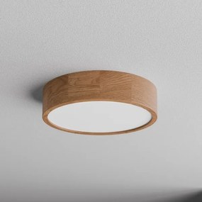 Fürdőszobai mennyezeti lámpa érzékelővel CLEO 3xE27/24W/230V átm. 37,5 cm IP54 tölgy