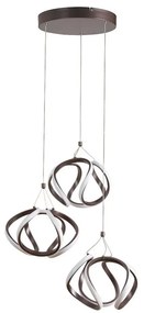 Rabalux 5693 - LED Csillár zsinóron AMBROSIO LED/50W/230V barna