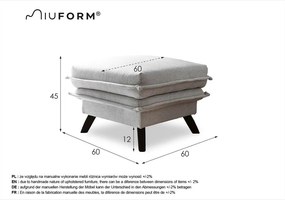 Charming Charlie világosbézs lábtartó - Miuform