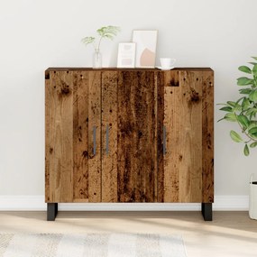 3 ajtós komód Régi fa 90x34x80 cm Mérnöki fa