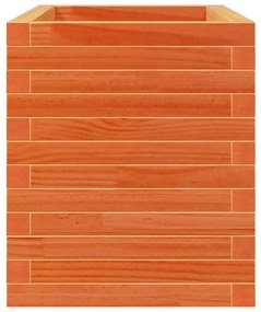 viaszbarna tömör fenyőfa kerti virágtartó 70 x 40 x 45,5 cm