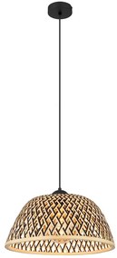 Globo 15767H1 - Csillár zsinóron COLLY 1xE27/15W/230V bambusz