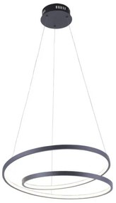 Paul Neuhaus 2472-18 - LED Dimmelhető csillár zsinóron ROMAN LED/30W/230V fekete