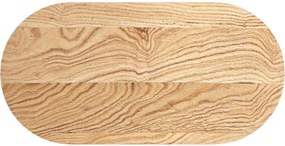vidaXL tömör akácfa ovális alakú asztallap 80 x 40 x 4 cm