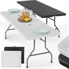 JAGO Összecsukható asztal 8 személyes 183 cm fehér