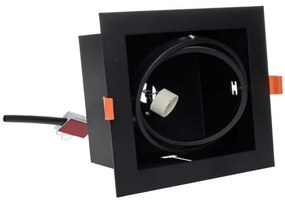 Beépíthető lámpa PLAZA AR111 1xGU10/12W/230V fekete