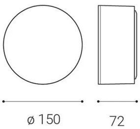 LED2 - LED Mennyezeti lámpa BUTTON LED/12W/230V CRI 90 fekete