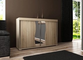 Tablet 2 120 Tolóajtós Komód 120cm, Sonoma Tölgy