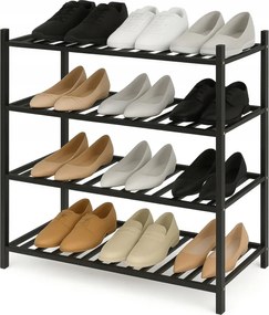 Könyvespolc Bambusz Cipősszekrény 4 Szintes Botc – Emeletes kivitel