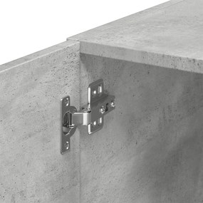 betonszürke szerelt fa faliszekrény 70 x 42,5 x 40 cm