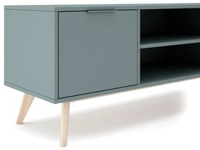 Zöldesszürke TV-állvány 140x53 cm Pisco – Marckeric