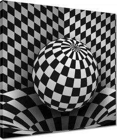 Vászonkép 40x40 Absztrakt fekete-fehér