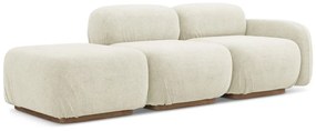 Krémszínű buklé moduláris heverő (bal oldali) Ailani – Makamii