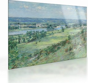Üveg kép - Theodore Robinson, The Valley of the Seine, From the Hills of Giverny, reprodukciók (70x50 cm)