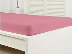 Vízálló JERSEY lepedő gyerekágyhoz 70x140 cm rózsaszín