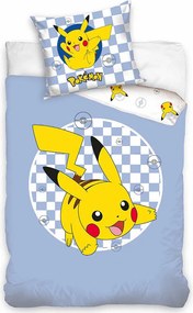 Pokémon Checkered ágyneműhuzat 140×200cm, 70×90 cm