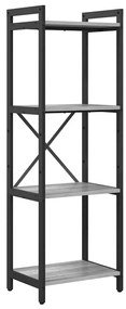 Könyvszekrény Szürke sonoma 40 x 30 x 118 cm Faanyag