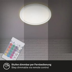 Briloner 7092-416 - RGBW Dimmelhető mennyezeti lámpa SLIM LED/15W/230V +  távirányító