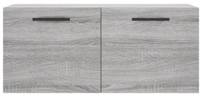 vidaXL szürke sonoma színű szerelt fa faliszekrény 80 x 36,5 x 35 cm