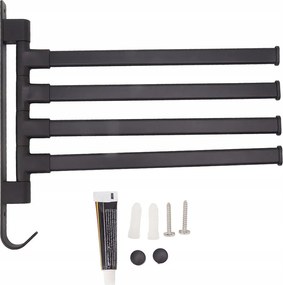 Fürdőszobai Törölközőtartó Akasztó Fali Tartó Fém Fürdőszoba