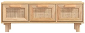 Barna szerelt fa és tömör fenyőfa dohányzóasztal 80x40x30 cm