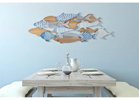 Fém fali dekoráció 91x33,5 cm Fish – Mauro Ferretti