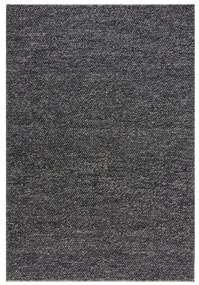 Sötétszürke kézi szövésű gyapjúkeverék szőnyeg 120x170 cm Minerals – Flair Rugs