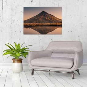 A Mount Taranaki visszaverődése, Új-Zéland (üvegen) (70x50 cm)