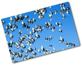 Üveg vágódeszka Flock a galambok pl-ko-80x52-f-99282619