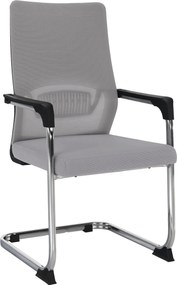 Tárgyalószék, szürke/fekete, KABIR