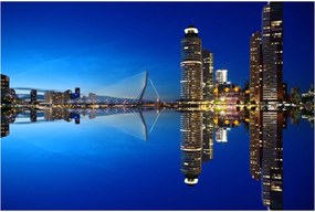 Kép - éjszaka Rotterdam (90x60 cm)