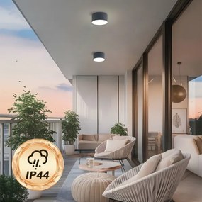 Brilagi - LED fürdőszobai mennyezeti lámpa FORIS LED/14W/230V átm. 12 cm antracit IP44