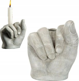 Középső Gyertyatartó Ujj vicces skandináv szürke kandeláber a nappaliba