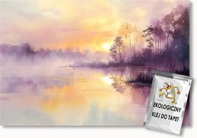 Fotótapéta Flizelina Tó Erdő Napfelkelte Hajnal Reggel 350x250 ragasztó