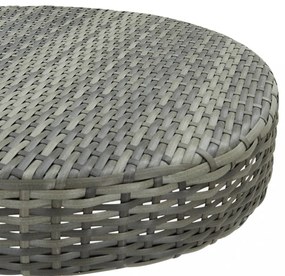 3 részes szürke polyrattan kerti bárszett
