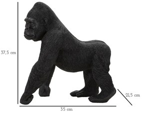 Fekete gorilla 35x21,5x37,5 cm