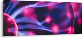 Absztrakt lila kép (120x50 cm)