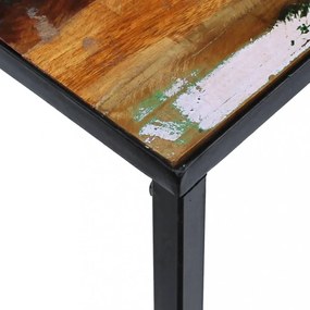 tömör újrahasznosított fa dohányzóasztal 100 x 60 x 40 cm