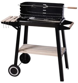 Mobil grill BBQ 83 x 45 cm lerakóasztallal