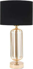 Glam Towy fekete-aranyszínű asztali lámpa, magasság 51 cm - Mauro Ferretti