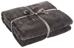Henry sötétszürke mikroszálas takaró, 210 x 170 cm - DecoKing