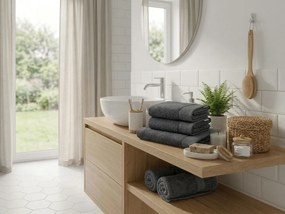 Törölköző CLYR 50x100 cm sötétszürke, 100% pamut