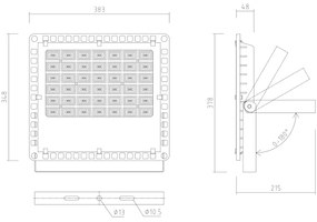 APLED - LED Kültéri reflektor PRO LED/150W/230V IP66 15000lm 6000K