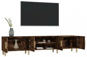 füstös tölgy színű szerelt fa TV-szekrény 180x31,5x40 cm