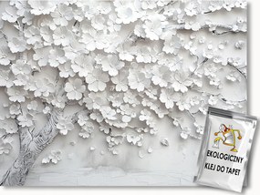 Fotótapéta Flizelina Dombormű 3D Fa Virágok 250x175 ragasztó