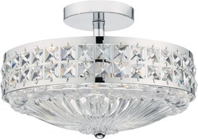 DAR LIGHTING OLO5350 OLONA Kristály Mennyezeti Lámpa Csiszolt Króm E14 IP20