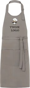 Gasztronómiai szakács kötény saját logóval felirattal Uni méret.