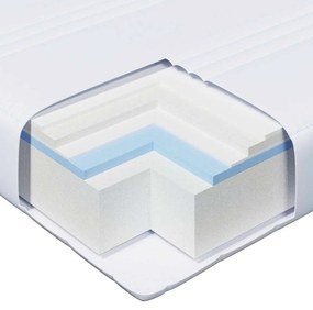 Ágykeret matracmal fejtámlával Barna 80 x 200 cm Tömör fenyőfa