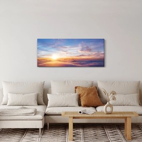 Kép - Naplemente a felhők felett (120x50 cm)