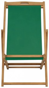 zöld összecsukható tömör tíkfa strandszék